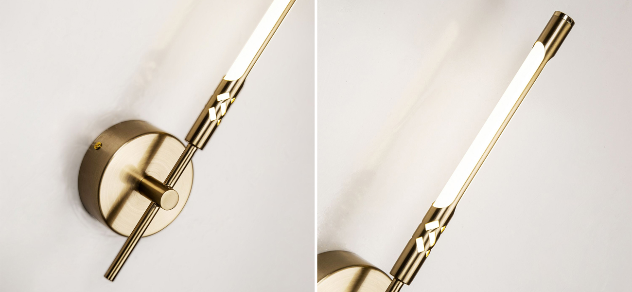 Бра Цвета золота Glowing Flute - фото