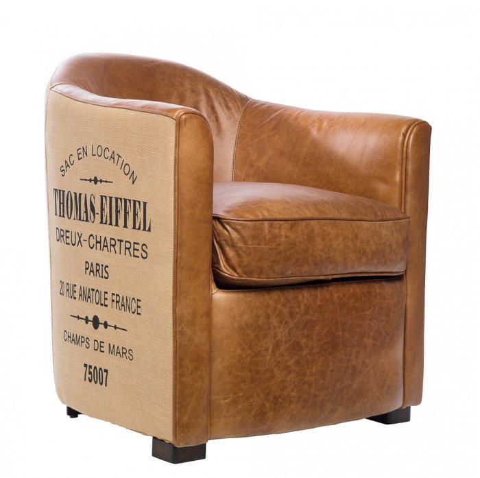 Кресло Tomas-Eiffiel Leather Коричневый Кресло Tomas-Eiffiel Leather Коричневый в Тюмени | Loft Concept