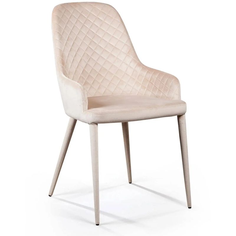 Стул Douglas Rhombus Chair Бежевый Велюр Бежевый Стул Douglas Rhombus Chair Бежевый Велюр Бежевый в Тюмени | Loft Concept