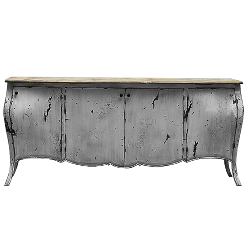 Комод длинный в стиле прованс White Vintage Commode Белый Белый винтажная патина Древесина Комод длинный в стиле прованс White Vintage Commode Белый Белый винтажная патина Древесина в Тюмени | Loft Concept