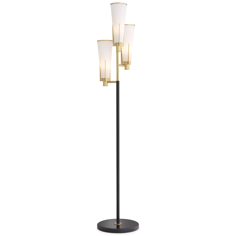 Торшер Eichholtz Floor Lamp Dino Белый Латунь Черный Мрамор Nero Торшер Eichholtz Floor Lamp Dino Белый Латунь Черный Мрамор Nero в Тюмени | Loft Concept