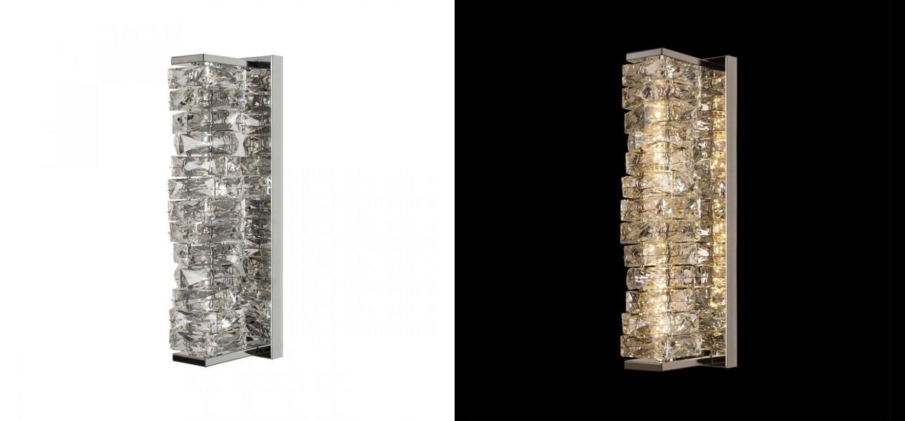 Хрустальное Бра Reduced Transparent Cubes Серебро - фото