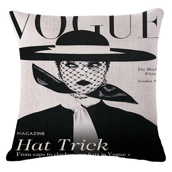 Декоративная подушка VOGUE II Черно-белый Декоративная подушка VOGUE II Черно-белый в Тюмени | Loft Concept