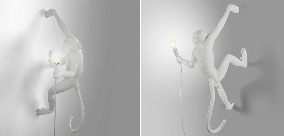 Бра Seletti The Monkey Lamp Hanging Version Right Бра Seletti The Monkey Lamp Hanging Version Right - Loft-Concept в Тюмени