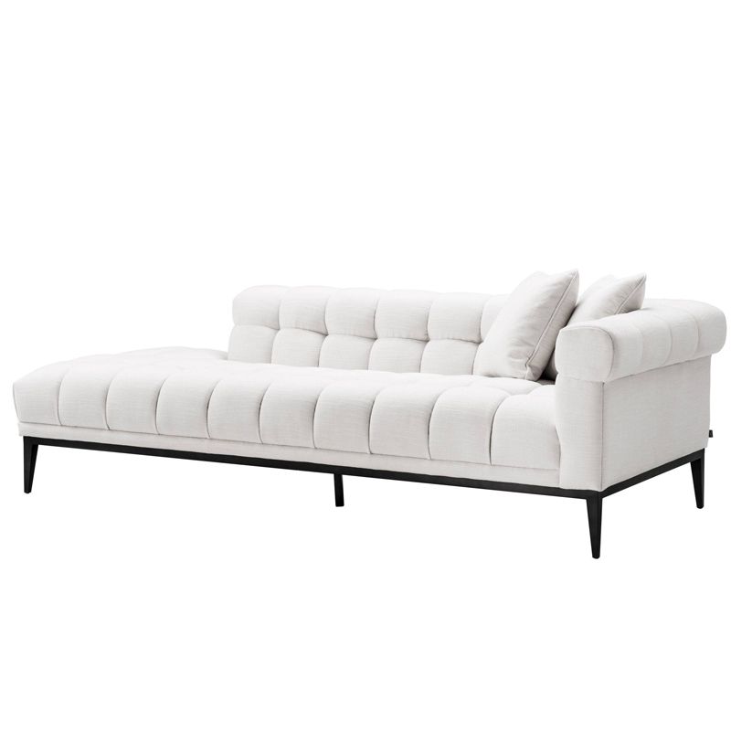 Кушетка Eichholtz Lounge Sofa Aurelio Right Белый Черный Кушетка Eichholtz Lounge Sofa Aurelio Right Белый Черный в Тюмени | Loft Concept
