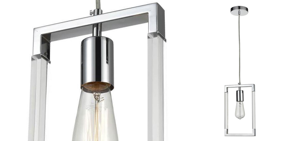 Подвесной светильник Transparent Strips Chromium One Подвесной светильник Transparent Strips Chromium One - Loft-Concept в Тюмени
