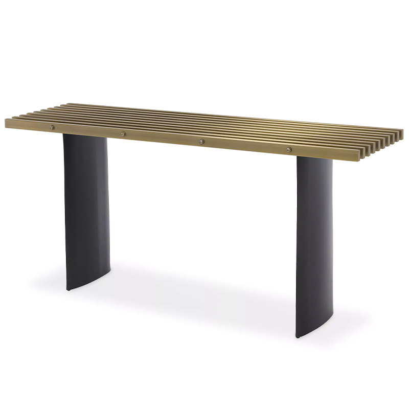 Консоль Eichholtz Console Table Vauclair Латунь Черный Консоль Eichholtz Console Table Vauclair Латунь Черный в Тюмени | Loft Concept