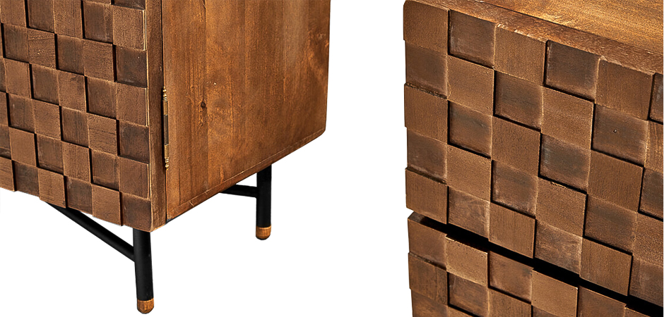 Комод в стиле Лофт Cells Wood Commode Комод в стиле Лофт Cells Wood Commode - Loft-Concept в Тюмени