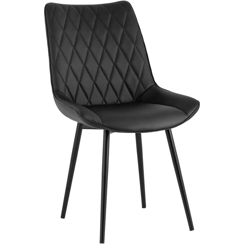Стул Seoul S Chair Черная Экокожа Черный Стул Seoul S Chair Черная Экокожа Черный в Тюмени | Loft Concept