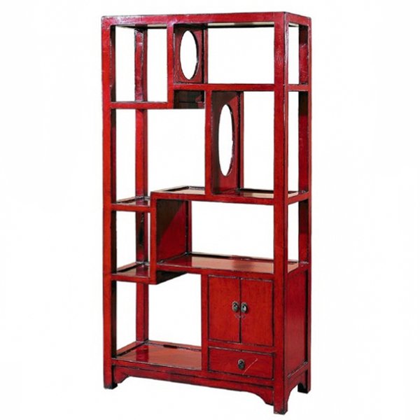 Красный китайский стеллаж countless treasures Красный (Red) Красный китайский стеллаж countless treasures Красный (Red) в Тюмени | Loft Concept