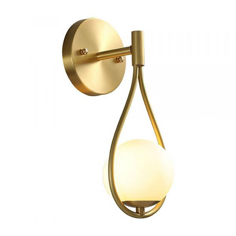 Бра Drop Pearls с Плафоном Gold Золотой Белый Бра Drop Pearls с Плафоном Gold Золотой Белый в Тюмени | Loft Concept