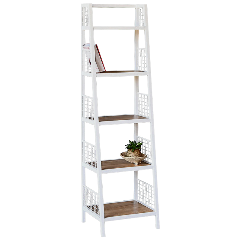 Стеллаж Kiyan Industrial Metal Rust Rack Белый Древесина Стеллаж Kiyan Industrial Metal Rust Rack Белый Древесина в Тюмени | Loft Concept