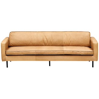 Диван Hubert Beige Leather Sofa Бежевый Диван Hubert Beige Leather Sofa Бежевый в Тюмени | Loft Concept