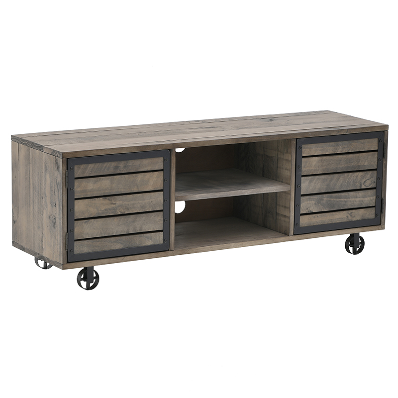 Деревянный длинный комод на колесах Morris Chest of Drawers Коричневый Деревянный длинный комод на колесах Morris Chest of Drawers Коричневый в Тюмени | Loft Concept