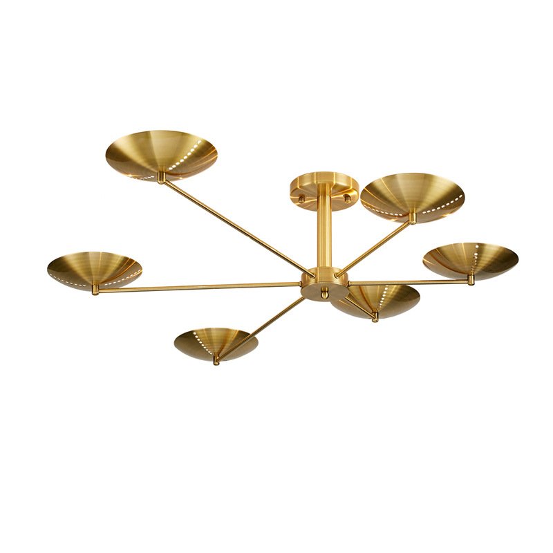 Потолочный светильник Brass Disk Латунь Потолочный светильник Brass Disk Латунь в Тюмени | Loft Concept