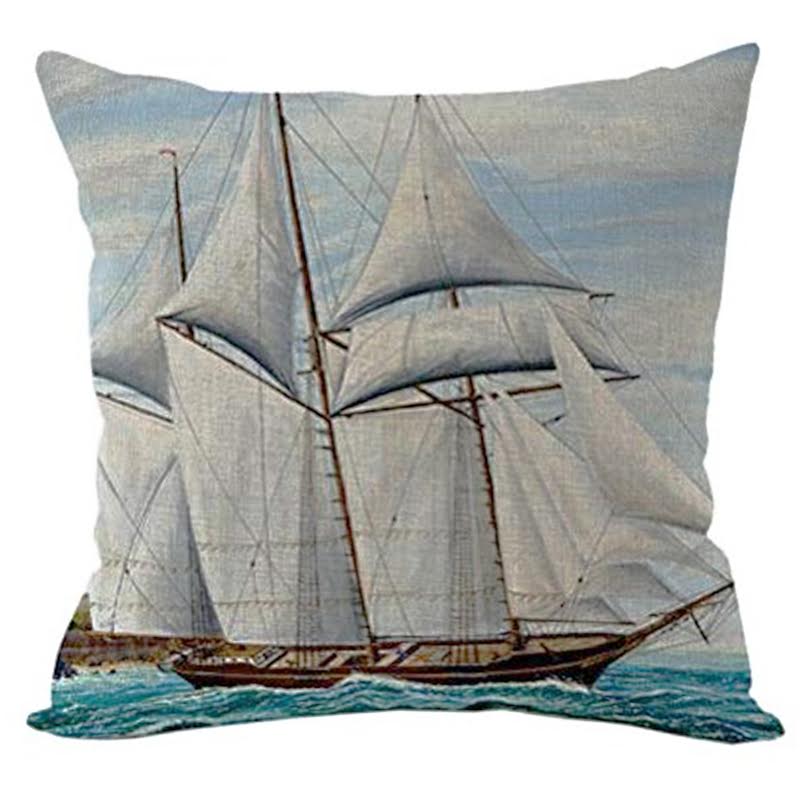 Декоративная подушка Stile Marino Ship Мульти Декоративная подушка Stile Marino Ship Мульти в Тюмени | Loft Concept