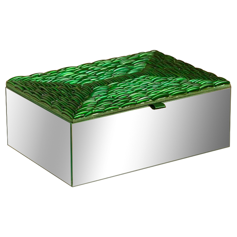 Шкатулка Green Scales Mirrored Box Зеленый Зеркало Шкатулка Green Scales Mirrored Box Зеленый Зеркало в Тюмени | Loft Concept