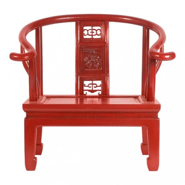 Кресло для медитации Chinese Armchair Red Красный Кресло для медитации Chinese Armchair Red Красный в Тюмени | Loft Concept