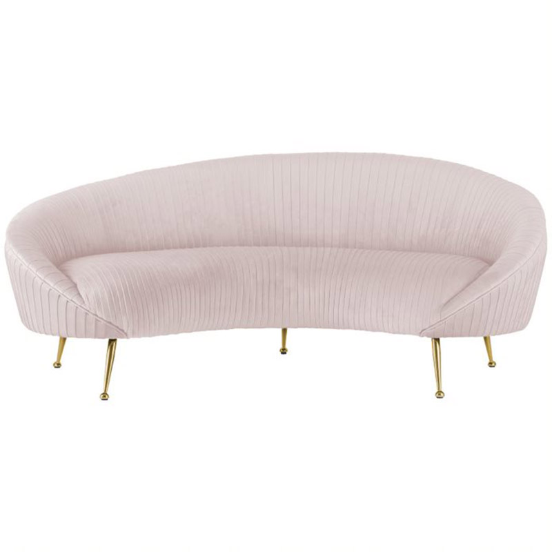 Диван Pebernat Lounge Sofa light pink Золотой Розовый пастельный Диван Pebernat Lounge Sofa light pink Золотой Розовый пастельный в Тюмени | Loft Concept