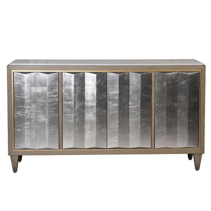 Комод Fold Pattern Commode Бежево-серый Белый Комод Fold Pattern Commode Бежево-серый Белый в Тюмени | Loft Concept