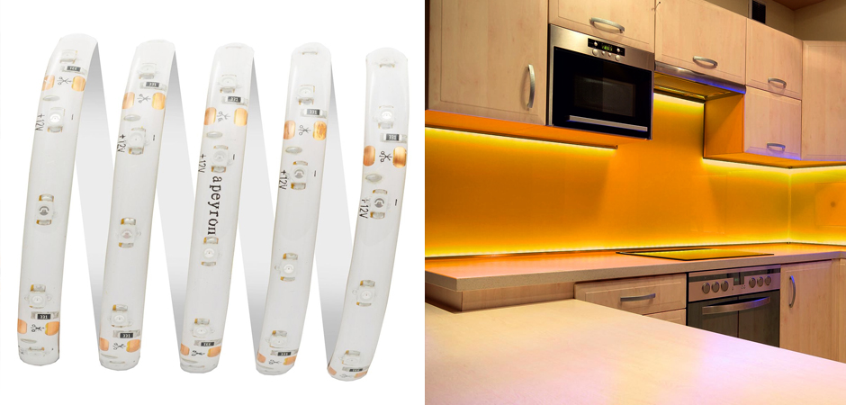 Светодиодная влагозащищенная лента 4,8W/m 60LED/m 3528SMD желтый Светодиодная влагозащищенная лента 4,8W/m 60LED/m 3528SMD желтый - Loft-Concept в Тюмени