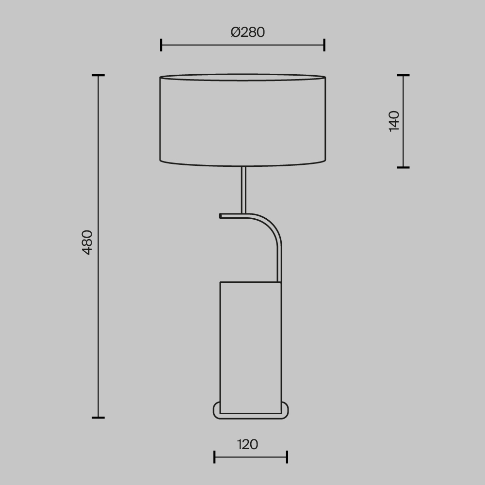 Настольный светильник Glamping Е14x2 в Тюмени