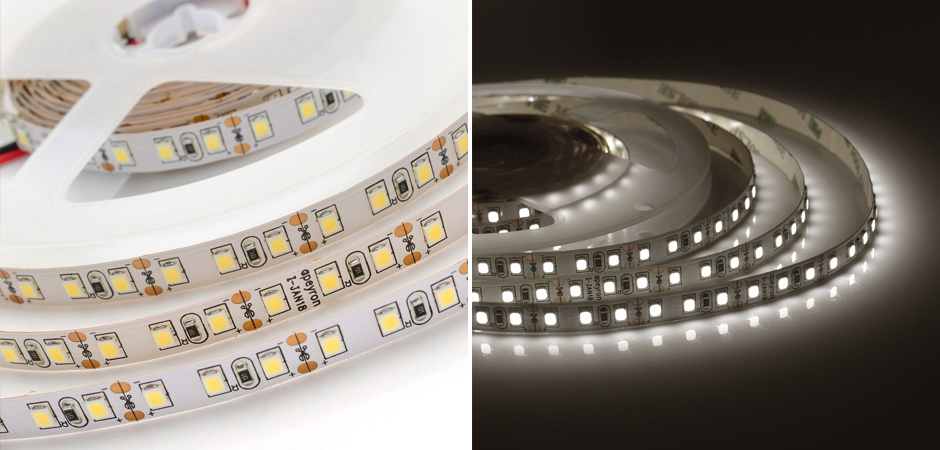 Светодиодная лента 9,6W/m 120LED/m 3528SMD 5M - фото №2