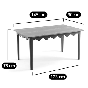 Деревянный обеденный стол Wavy Wooden Dining Table Green Деревянный обеденный стол Wavy Wooden Dining Table Green в Тюмени