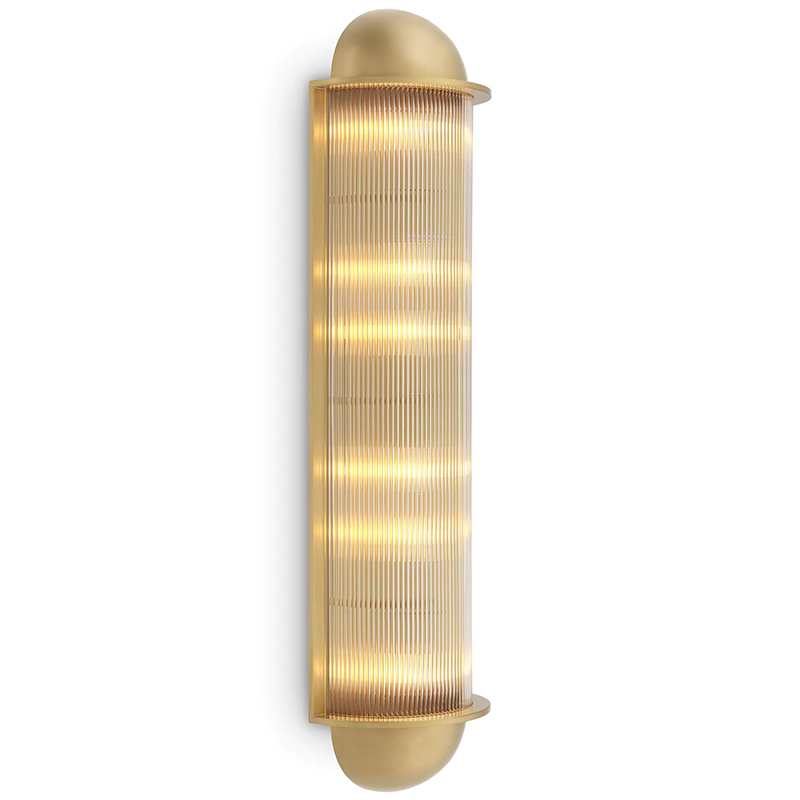 Настенный светильник Eichholtz Wall Lamp Paolino Латунь Прозрачное Стекло Настенный светильник Eichholtz Wall Lamp Paolino Латунь Прозрачное Стекло в Тюмени | Loft Concept