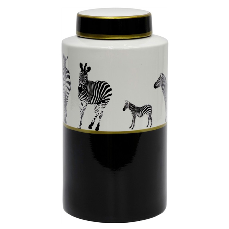 Ваза Zebra Vase white and black 32 Белый Черный Золотой Ваза Zebra Vase white and black 32 Белый Черный Золотой в Тюмени | Loft Concept