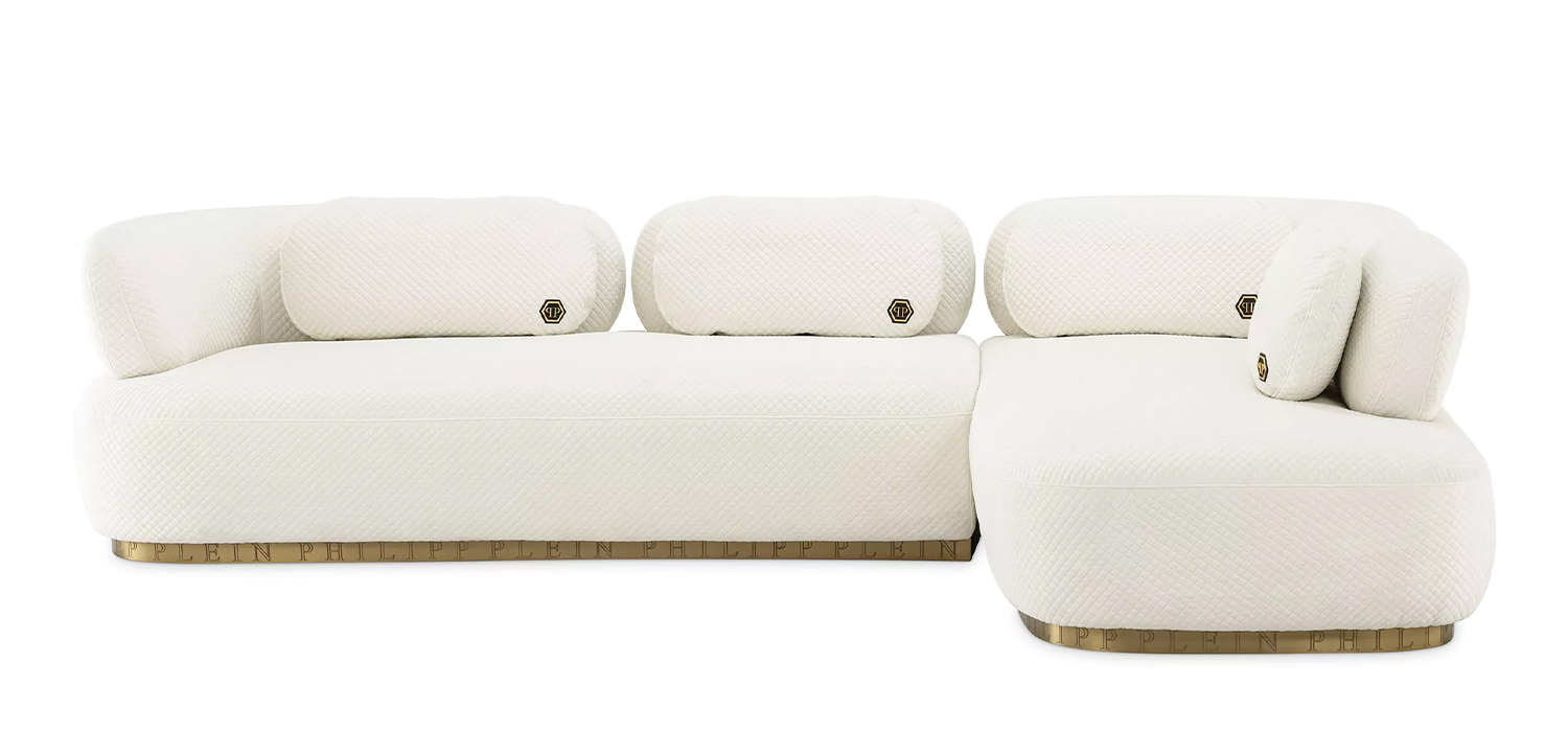 Диван Philipp Plein Sofa Signature Lounge Белый - фото