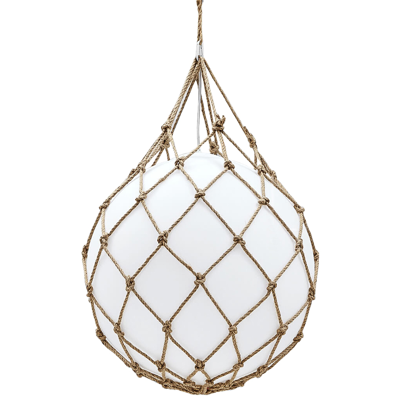 Подвесной светильник Ball in Net Pendant Белый Бежевый Подвесной светильник Ball in Net Pendant Белый Бежевый в Тюмени | Loft Concept