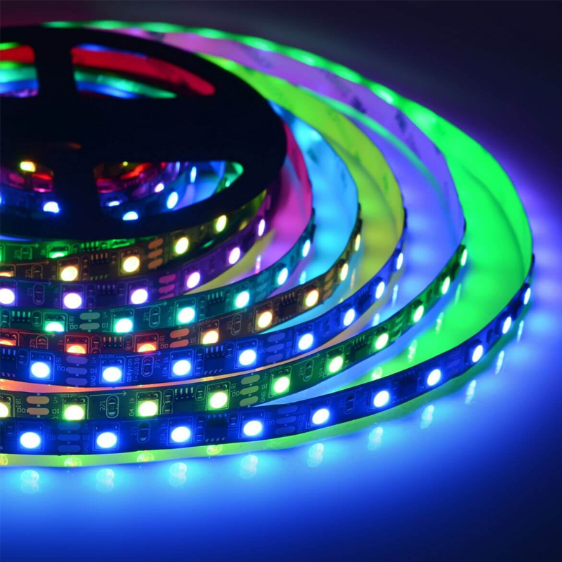 Комплект светодиодной ленты 14,4W/m 60Led/m 5050SMD разноцветный 5M Белый Комплект светодиодной ленты 14,4W/m 60Led/m 5050SMD разноцветный 5M Белый в Тюмени | Loft Concept