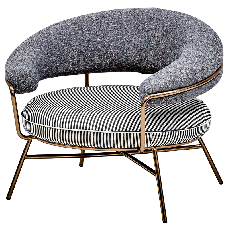 Кресло Howard Chair Черно-белый Золотой Кресло Howard Chair Черно-белый Золотой в Тюмени | Loft Concept