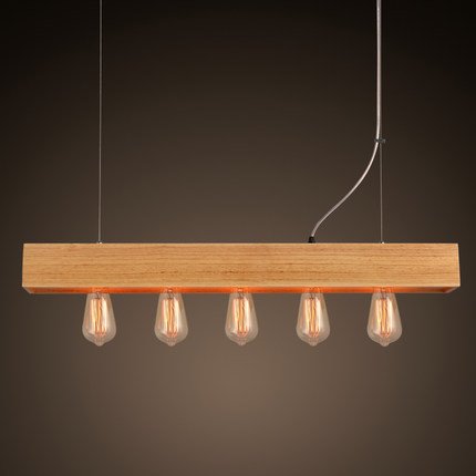 Люстра Loft Wooden Lighting Line Pendant Белый дуб Люстра Loft Wooden Lighting Line Pendant Белый дуб в Тюмени | Loft Concept