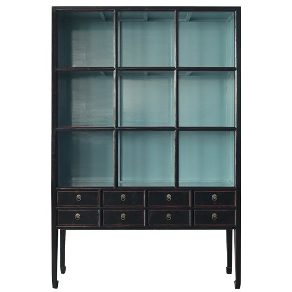Стеллаж Сhinoise black and blue Черный Голубой Стеллаж Сhinoise black and blue Черный Голубой в Тюмени | Loft Concept