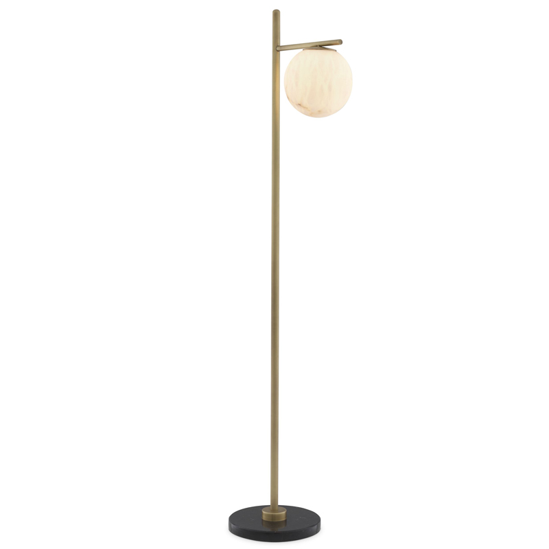 Торшер Eichholtz Floor Lamp Faloria Белый Латунь Античная полированная Черный Мрамор Nero Торшер Eichholtz Floor Lamp Faloria Белый Латунь Античная полированная Черный Мрамор Nero в Тюмени | Loft Concept