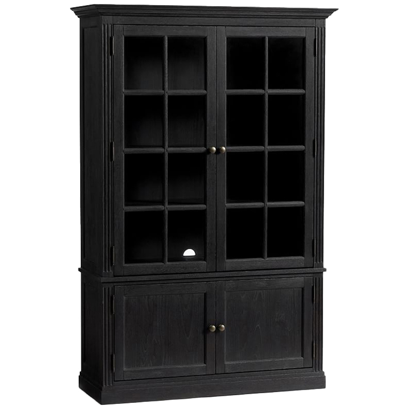 Шкаф Benjamin Glass Door Бежево-серый Белый Черный Коричневый Шкаф Benjamin Glass Door Бежево-серый Белый Черный Коричневый в Тюмени | Loft Concept