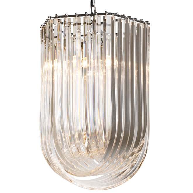 Люстра Chandelier Caserta Прозрачный (Transparent) Никель Люстра Chandelier Caserta Прозрачный (Transparent) Никель в Тюмени | Loft Concept