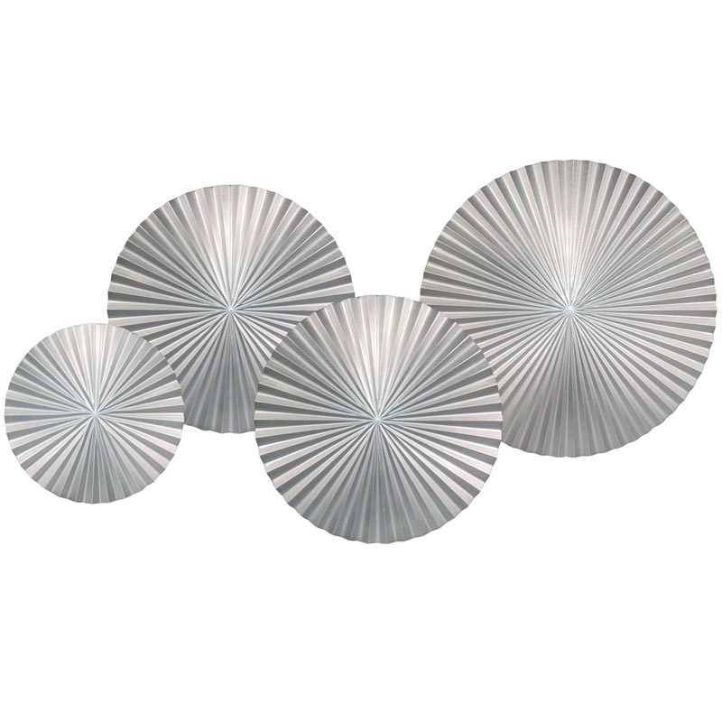 Арт-объект Apollo Silver Wall Plaque Disc 4 Серебряный в Тюмени | Loft Concept 