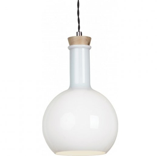 Подвесной светильник Glass Bottle Light 3 Белый Подвесной светильник Glass Bottle Light 3 Белый в Тюмени | Loft Concept