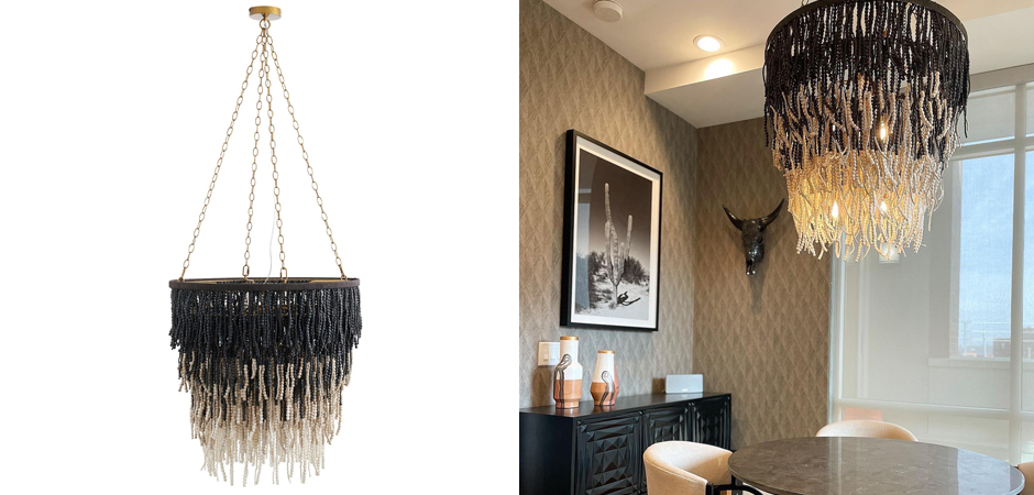 Люстра Амбре деревянные бусы LIZZY CHANDELIER Люстра Амбре деревянные бусы LIZZY CHANDELIER - Loft-Concept в Тюмени