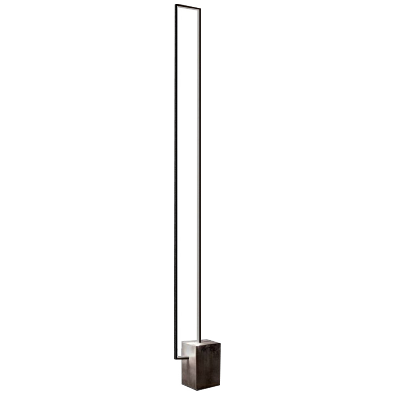 Торшер Лофт Светодиодный Rectangular Vertical LED Floor Lamp Черный Серый бетон Торшер Лофт Светодиодный Rectangular Vertical LED Floor Lamp Черный Серый бетон в Тюмени | Loft Concept