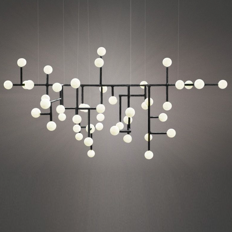 Подвесной светильник Chandelier Ingegerd Raman Lampkrona Черный Белый Подвесной светильник Chandelier Ingegerd Raman Lampkrona Черный Белый в Тюмени | Loft Concept
