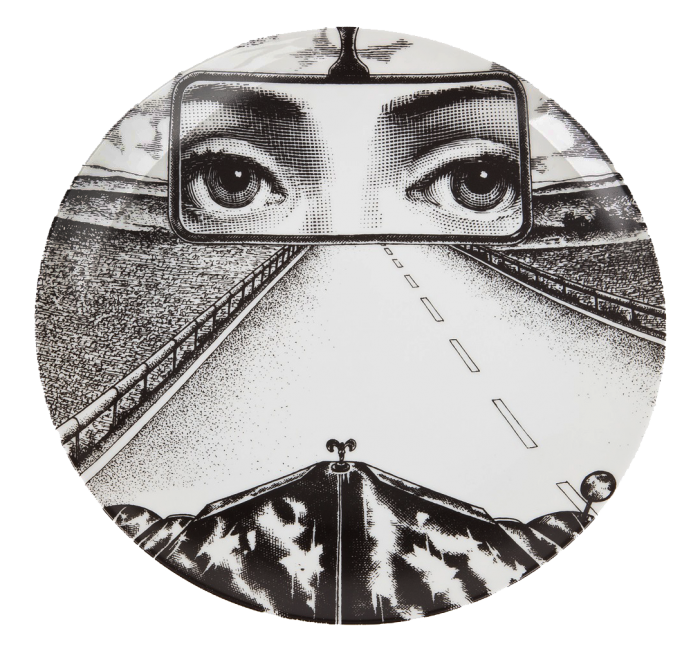 Декоративная тарелка Fornasetti 321 Черный Декоративная тарелка Fornasetti 321 Черный в Тюмени | Loft Concept