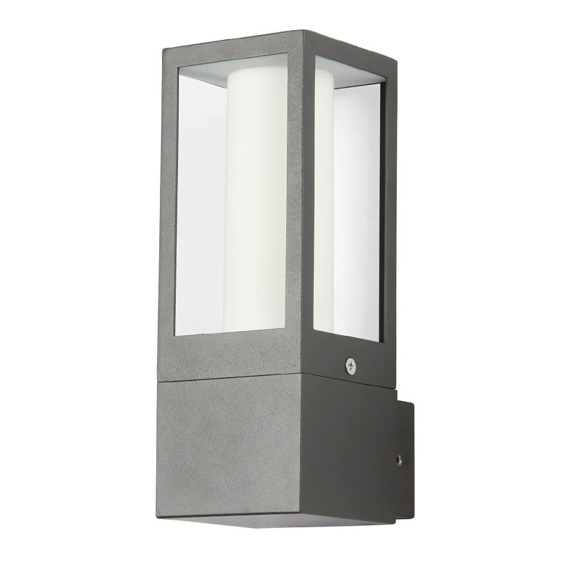 Уличный настенный светильник Leyton Street Lamp Черный Белый Прозрачное Стекло Уличный настенный светильник Leyton Street Lamp Черный Белый Прозрачное Стекло в Тюмени | Loft Concept