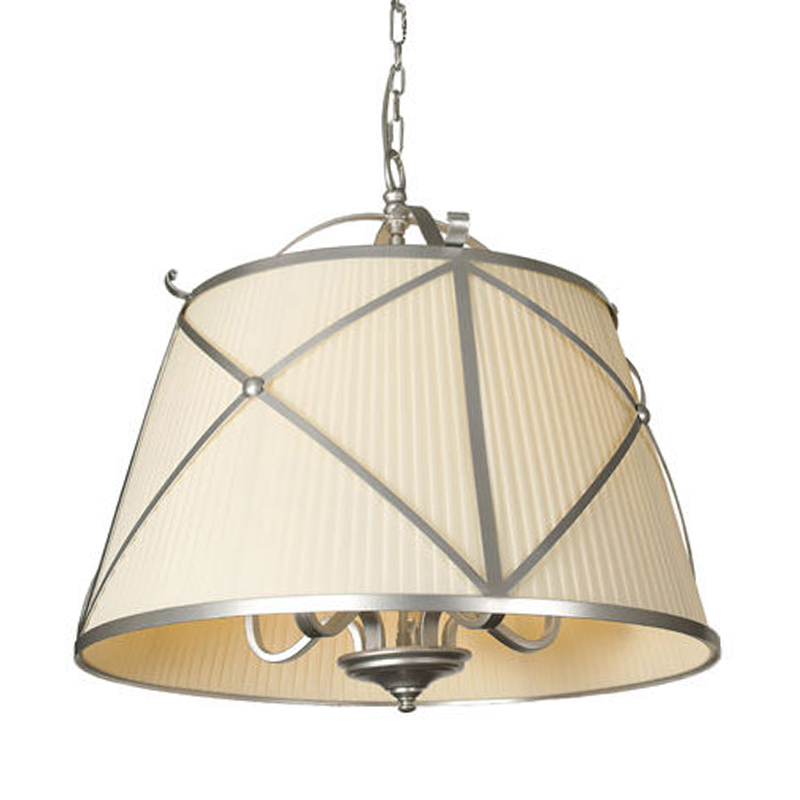 Люстра абажур Provence Lampshade Light Silver Chandelier Серебряный Бежевый Люстра абажур Provence Lampshade Light Silver Chandelier Серебряный Бежевый в Тюмени | Loft Concept