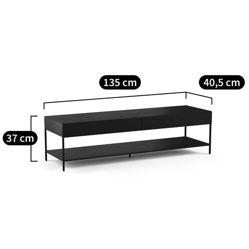 ТВ-тумба из металла с 2-мя ящиками Kelsey Metal TV Stand ТВ-тумба из металла с 2-мя ящиками Kelsey Metal TV Stand в Тюмени