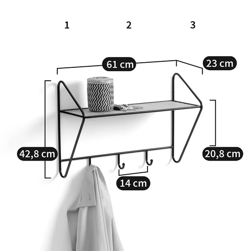 Настенная вешалка с полкой из ротанга Bourn Shelf-hanger Настенная вешалка с полкой из ротанга Bourn Shelf-hanger в Тюмени