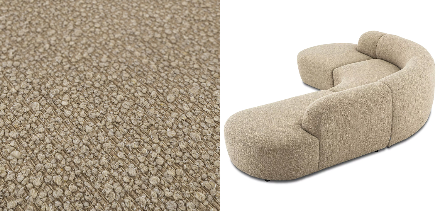 Диван Eichholtz Sofa Bjorn Boucle Sand - фото №3